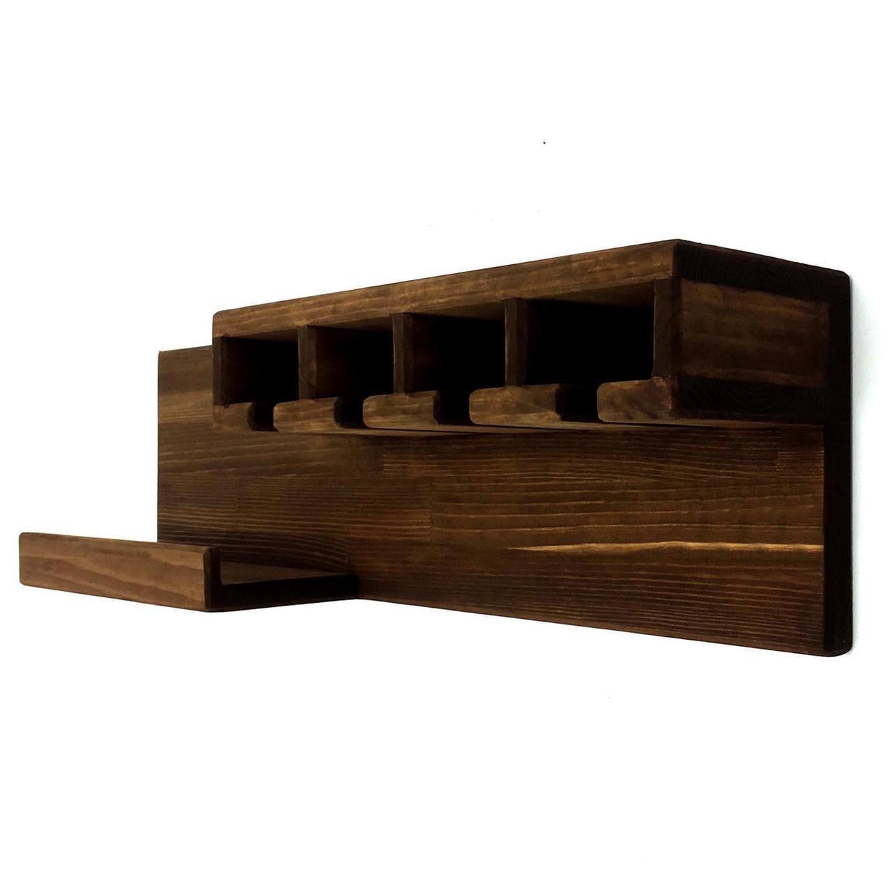 Полка для вина настенная из дерева Катори Робуста (ПНК-005336)