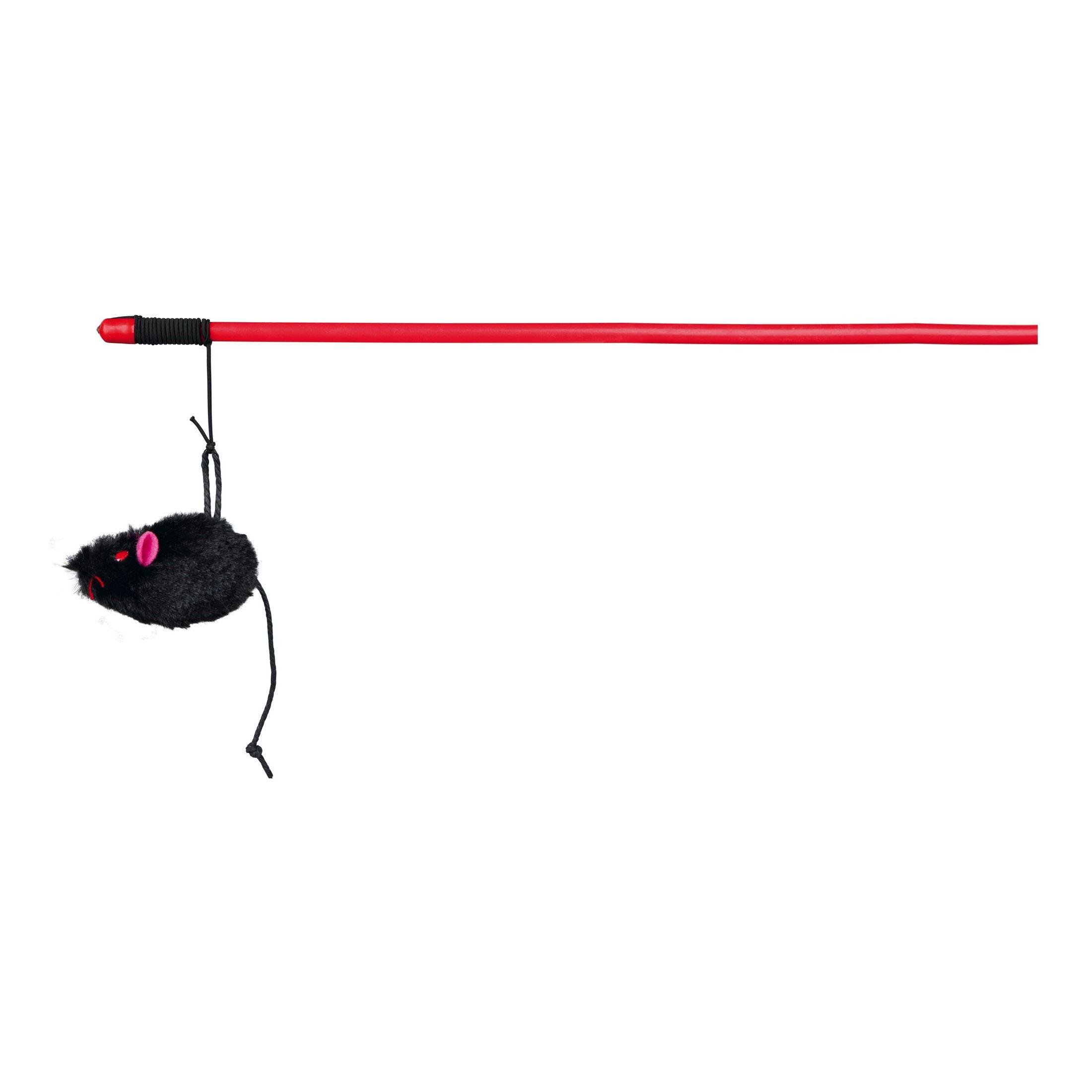 Игрушка для кошек Trixie 4105 Удочка с мышкой плюш 50 см (4011905041056)