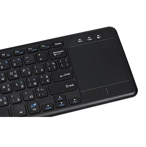 Клавіатура 2E KT100WB Touch Keyboard KT100 WL Black (13103465) - фото 4