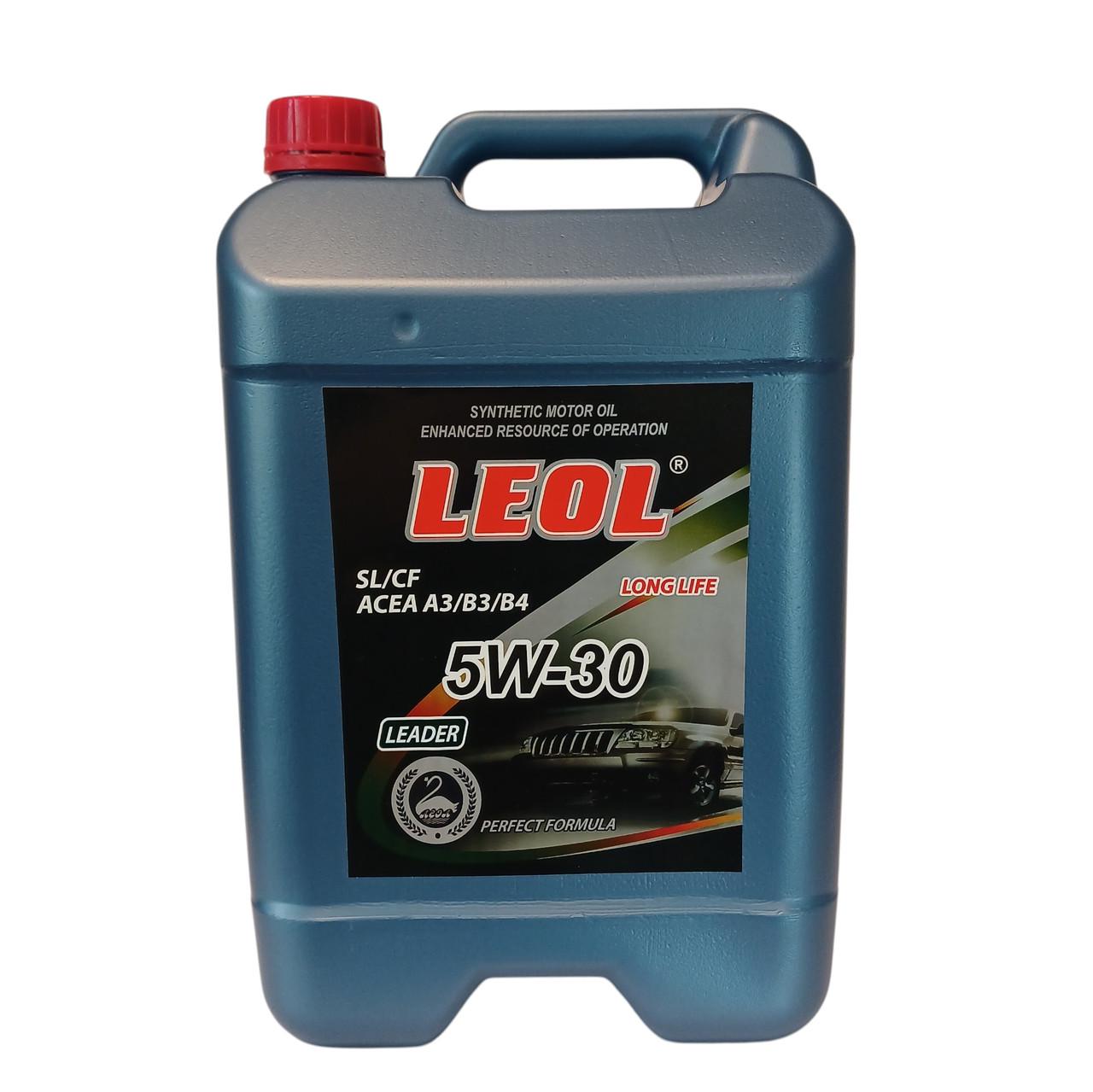 Олива моторна Леол Лідер 5W-30 API SL/CF 10 л (2738598846) Олива моторна Леол Лідер 5W-30 API SL/CF 10 л (2738598846)