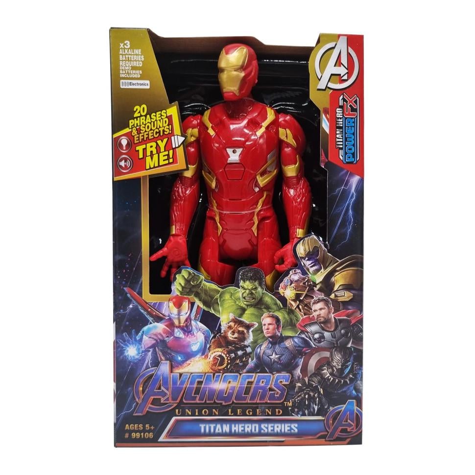 Фігурка Bambi Залізна Людина Iron Man Marvel зі світлом та звуком 28 см (IF-174-F-408)
