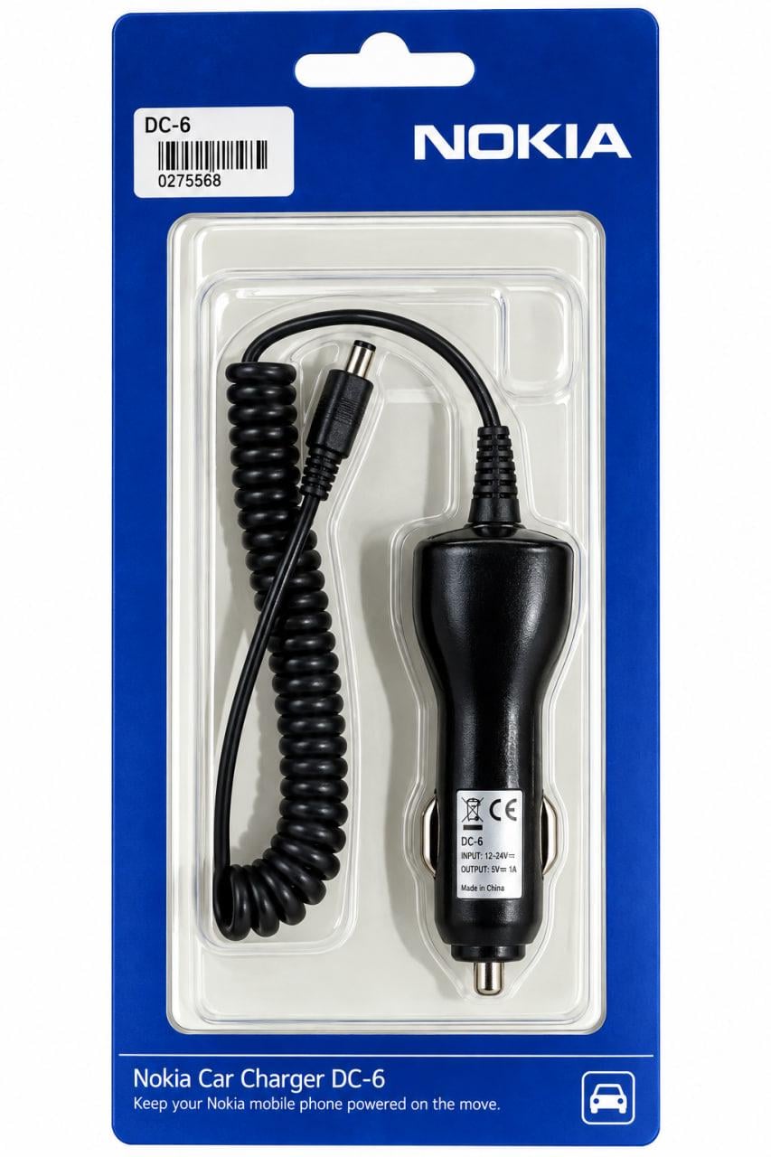 Зарядное устройство от прикуривателя Nokia 8600 DC-6/MicroUSB (000013679) Зарядное устройство от прикуривателя Nokia 8600 DC-6/MicroUSB (000013679)