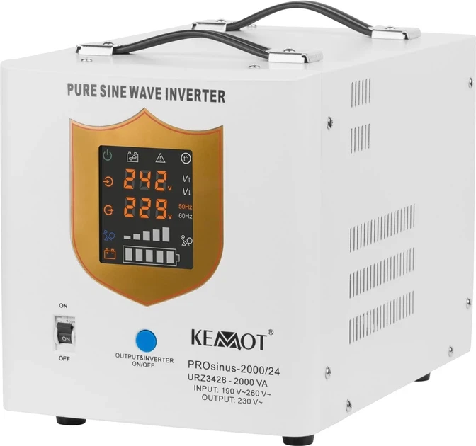 Источник бесперебойного питания Kemot URZ3428 PROsinus-2000/24 1400 Вт/2000 ВА White (2898975313)