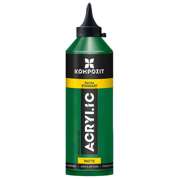 Акрилова фарба ART Kompozit Standart 070 500 мл Зелений особливий (KT500070) - фото 1 Акрилова фарба ART Kompozit Standart 070 500 мл Зелений особливий (KT500070) - фото 1