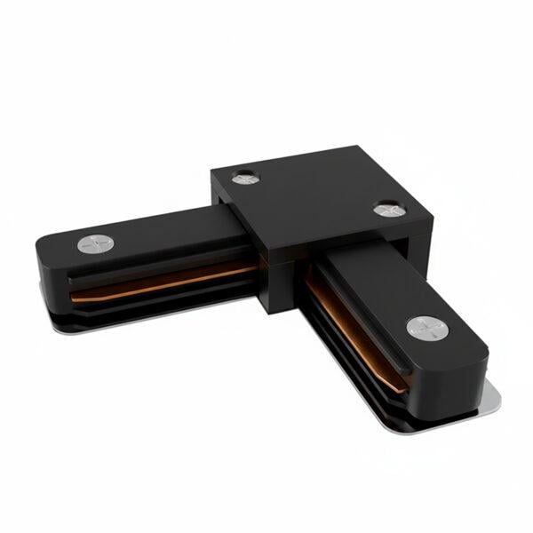 Соединитель угловой Eurolamp для однофазного шинопровода Черный (CNCTR-TR(black)C)