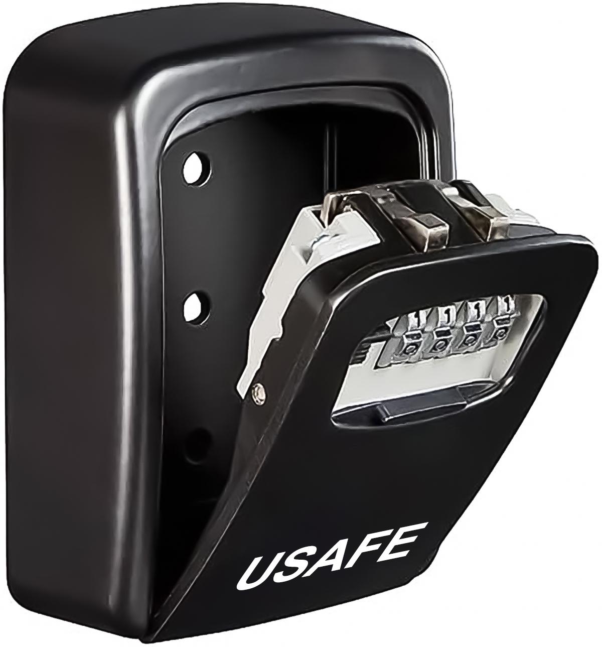 Сейф Мини для ключей uSafe KS-04 антивандальный наружный настенный с кодовым замком Черный - фото 2 Сейф Мини для ключей uSafe KS-04 антивандальный наружный настенный с кодовым замком Черный - фото 2