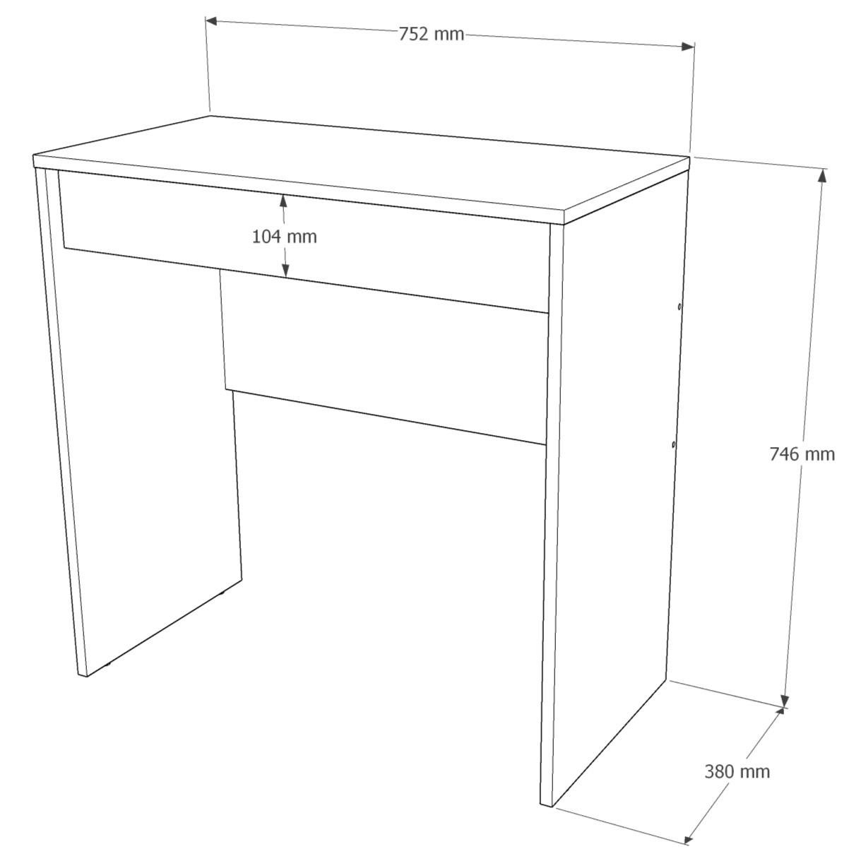 Компьютерный стол Everest Сити 750 Мини 752х380х746 мм Сонома/Графит (11422) - фото 6 Компьютерный стол Everest Сити 750 Мини 752х380х746 мм Сонома/Графит (11422) - фото 6