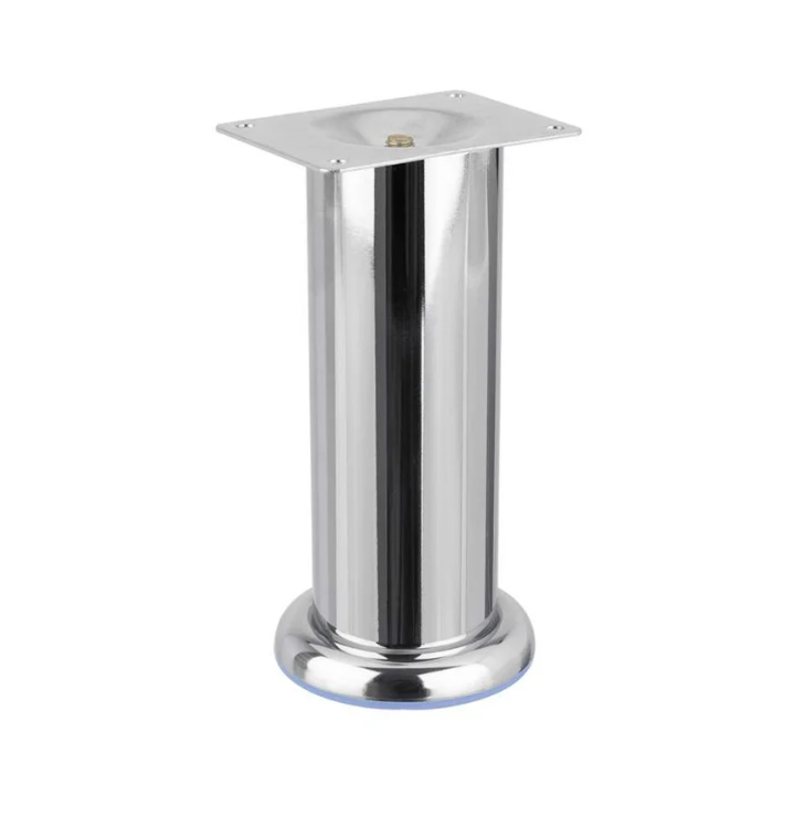 Ніжка меблева циліндр h 140 мм d 50 мм Хром