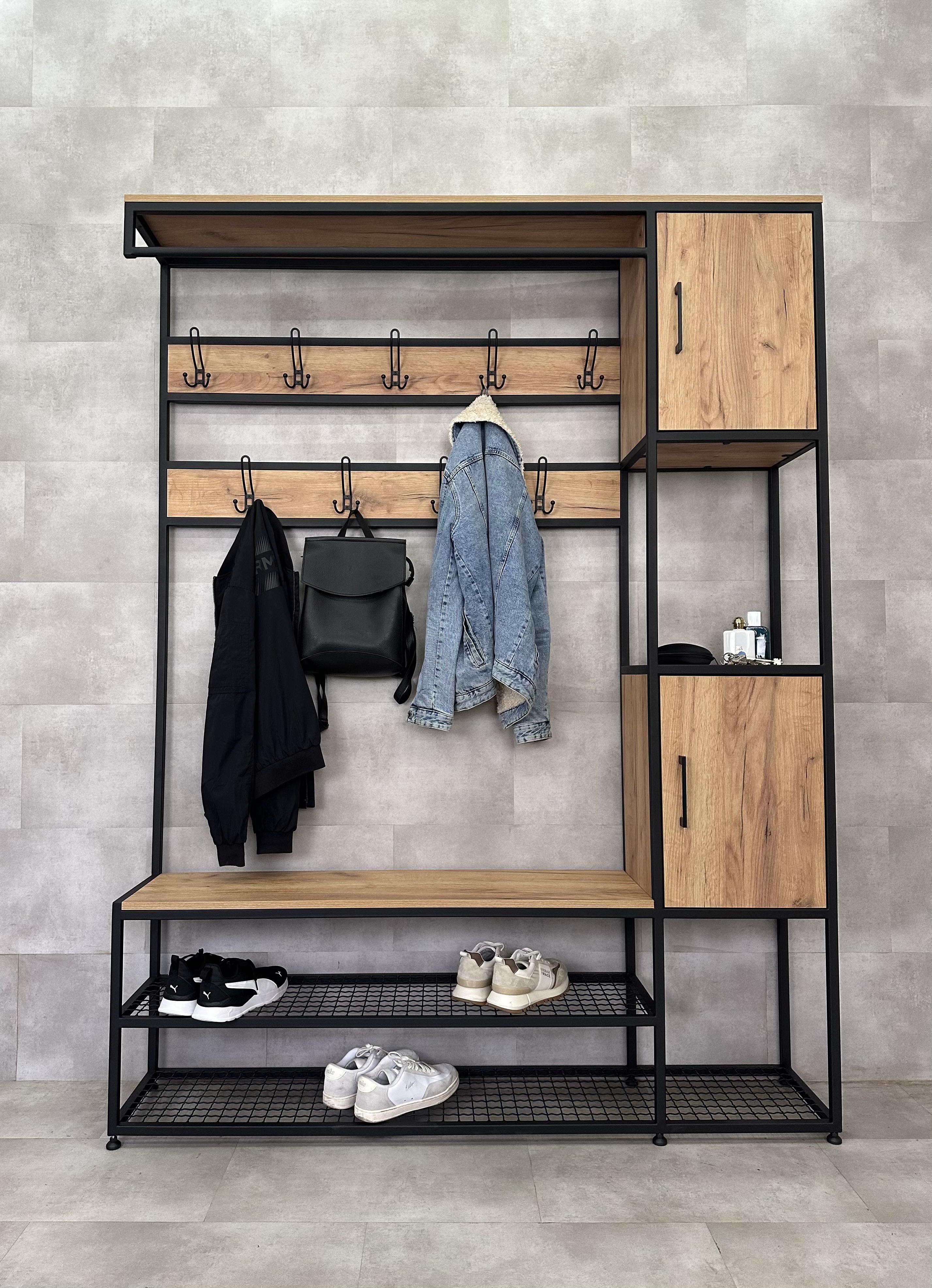 Прихожая из металла и ЛДСП P18.2-ML 2000х1500х350 мм