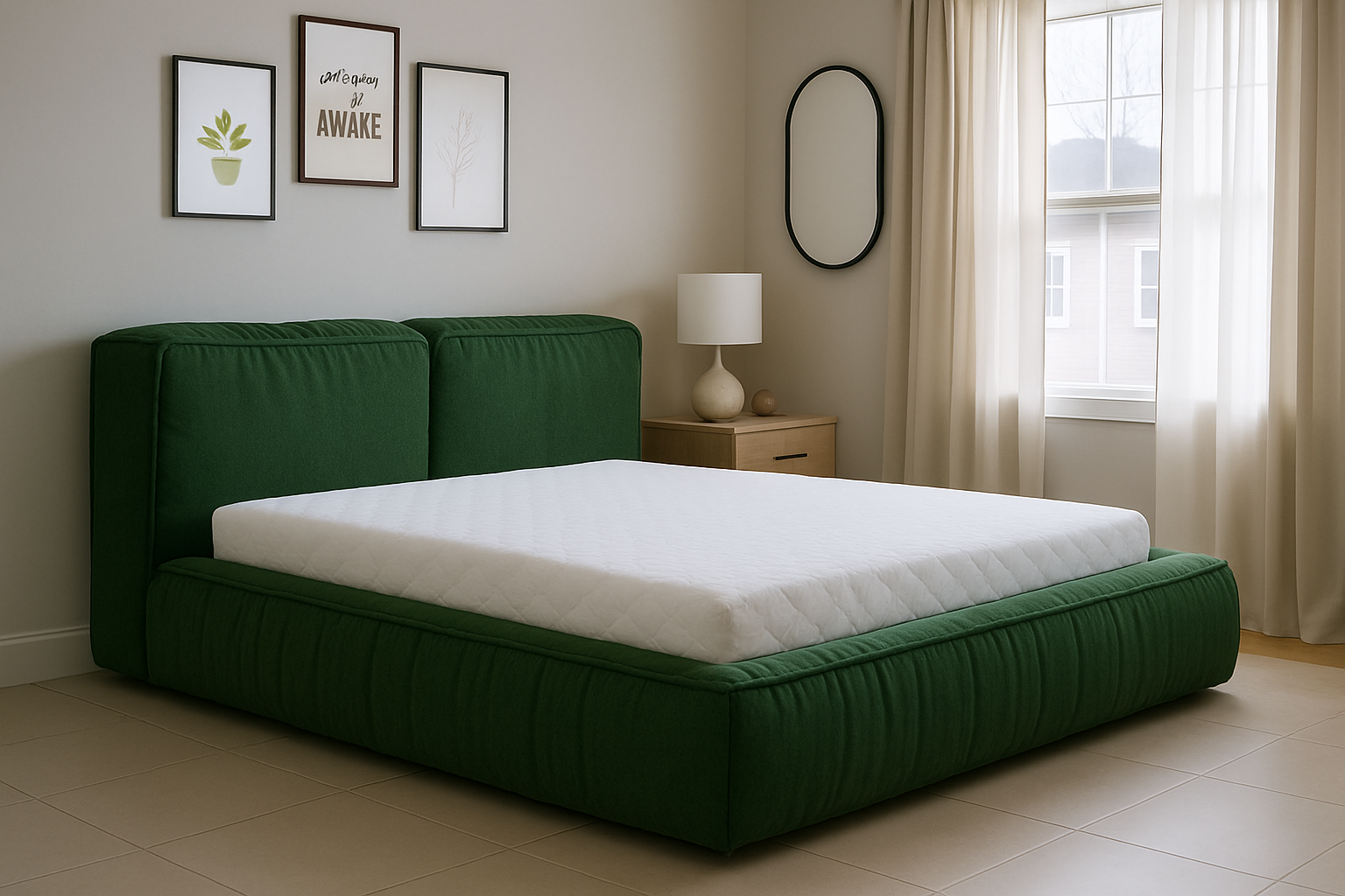 Ліжко Бруно 160х200 см Allure Dark Green - фото 3