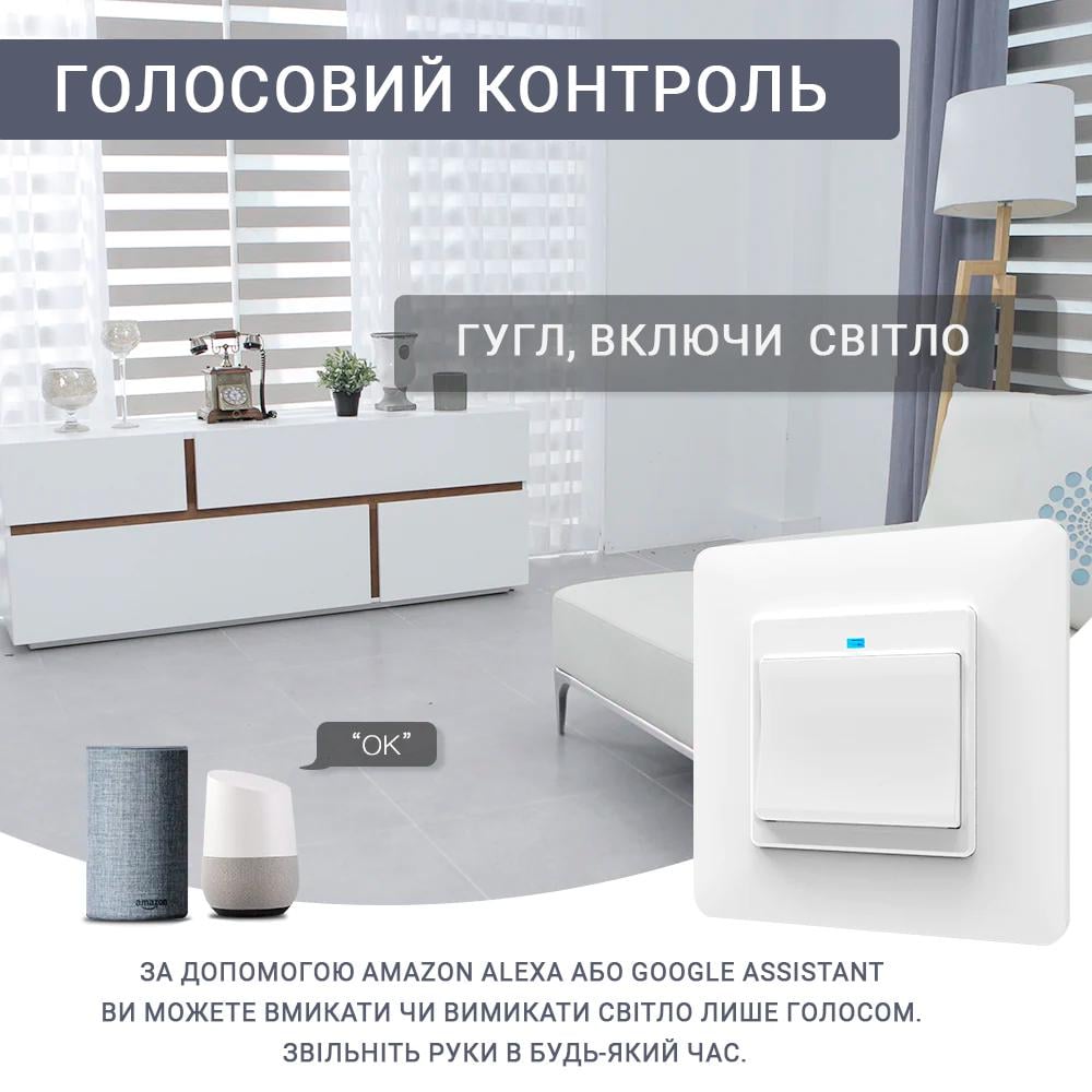 Выключатель Wi-fi Moes Smart Wall module switch 2 клавиши Черный - фото 3 Выключатель Wi-fi Moes Smart Wall module switch 2 клавиши Черный - фото 3