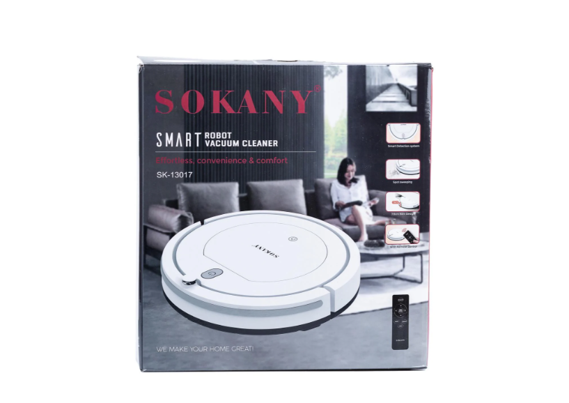 Робот-пылесос SK-13017 с автоматическим уборкой Белий (45281-Sokany SK-13017_2992) - фото 7 Робот-пылесос SK-13017 с автоматическим уборкой Белий (45281-Sokany SK-13017_2992) - фото 7