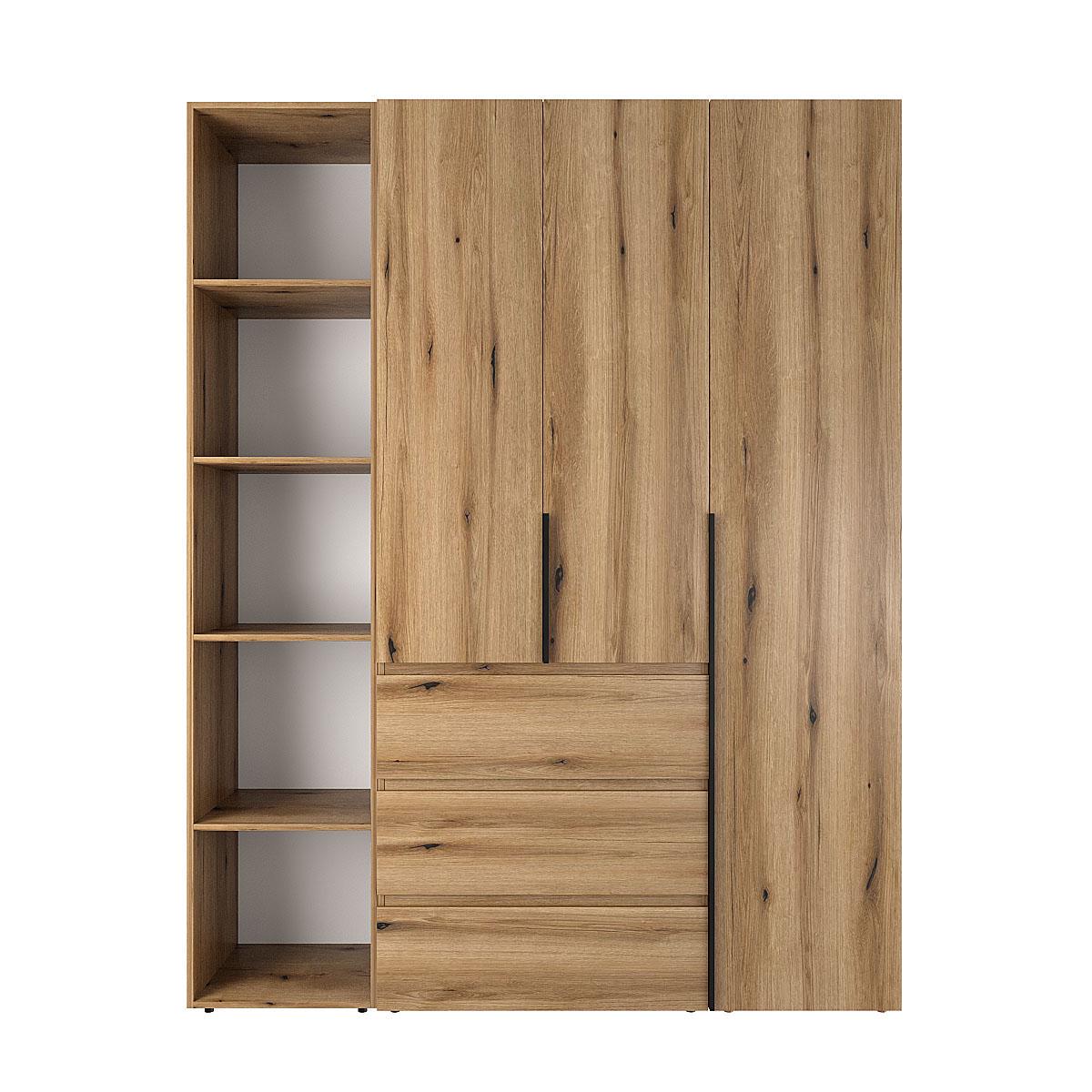 Шкаф распашной комбинированный ART IN HEAD №8 Light 1600x500x2200 мм Дуб Эвок прибрежный (GALTK0810000000) - фото 1