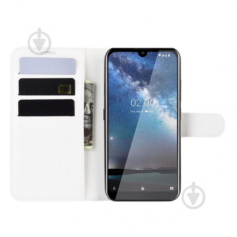 Чехол-книжка Litchie Wallet для Nokia 2.2 White (hub_ZroV44167) - фото 4