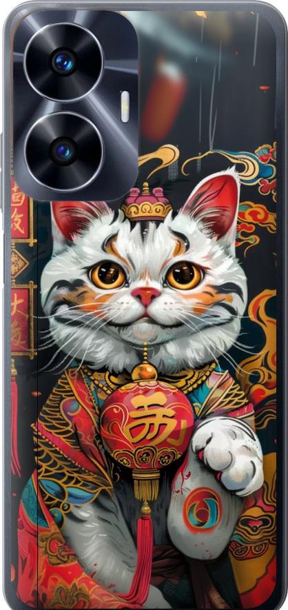 Чехол на Realme C55 China Cat v2 (6135u-2992-42517) Чехол на Realme C55 China Cat v2 (6135u-2992-42517)