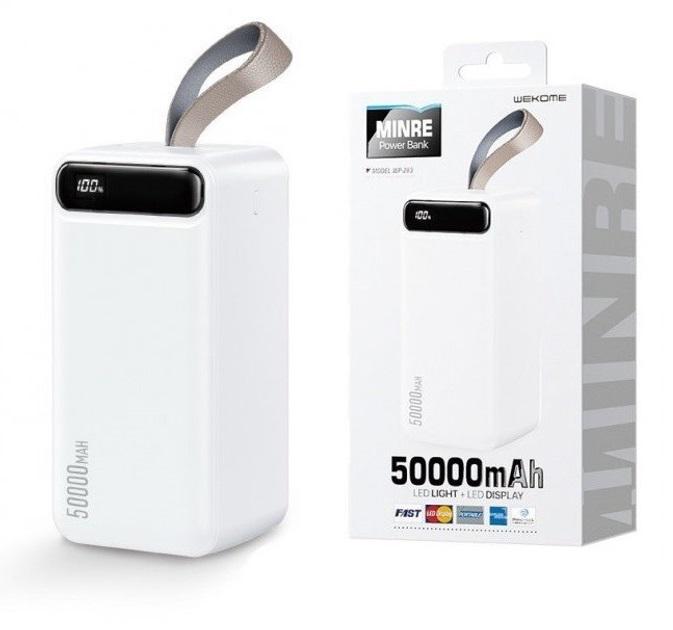 Павербанк WK Minre Digital Display 50000mAh|2хUSB/Type-C 2.1A - фото 5