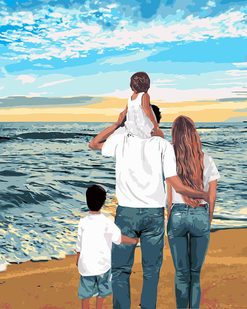 Картина по номерам Идейка Моя семья 40x50 см (KH4743)