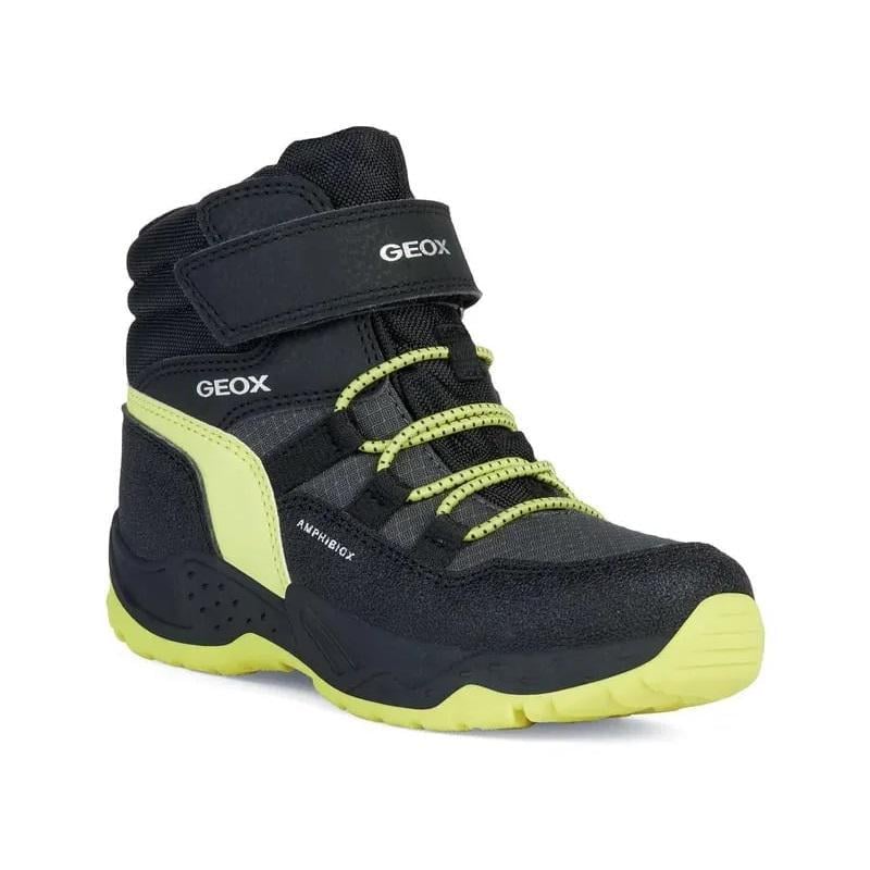 Сапоги детские зимние Geox J Sentiero В.B ABX C р. 34/22,2 см Black/Lime (20495259)