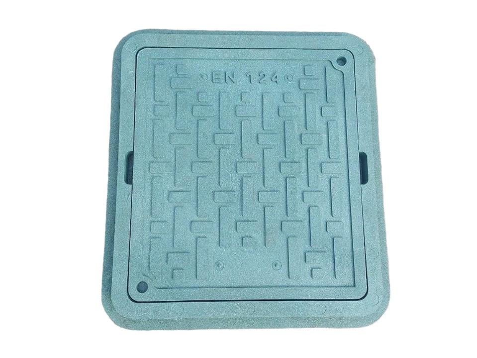 Люк прямоугольный садовый ВОЮС Тетрис 540х490 мм Зеленый