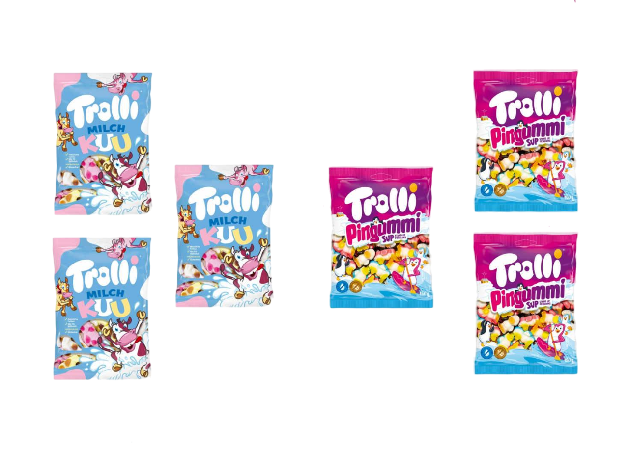 Мармелад Trolli Milch Kuh 150 г та Trolli Pingummi 150 г (21773596)