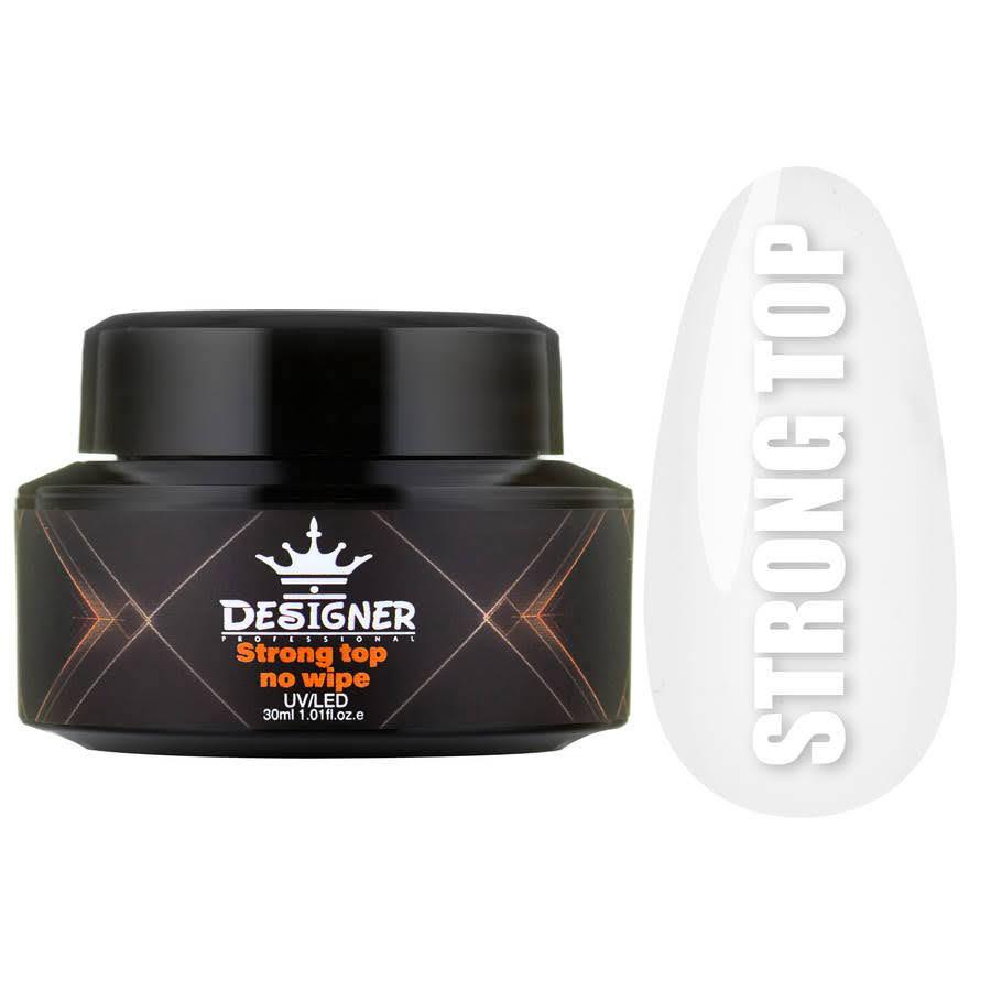 Топовое покрытие Designer Professional Strong Top No Wipe без липкого слоя 30 мл