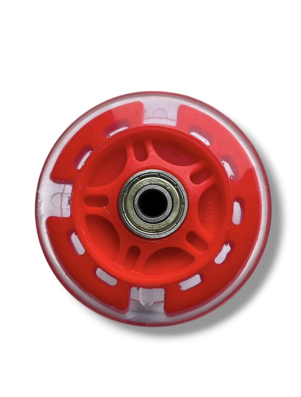 Колесо для самоката/роликів 80 мм підшипники ABES-7 Червоний (7206r) - фото 3 Колесо для самоката/роликів 80 мм підшипники ABES-7 Червоний (7206r) - фото 3