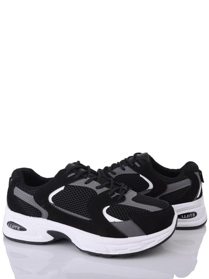 Кроссовки текстильные Stilli NN80-9 р. 36 Черно-белый