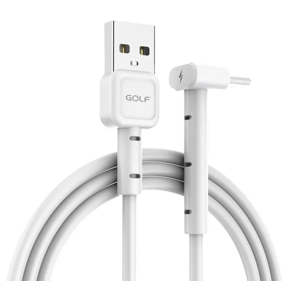 Кабель синхронізації Golf GC-69 USB-Type-C 3 A 1 м White (3_01967)