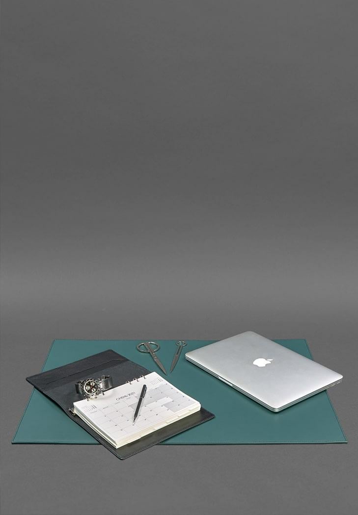 Накладка на стол руководителя кожаная 1.0 Зеленый (A-027162) - фото 2 Накладка на стол руководителя кожаная 1.0 Зеленый (A-027162) - фото 2