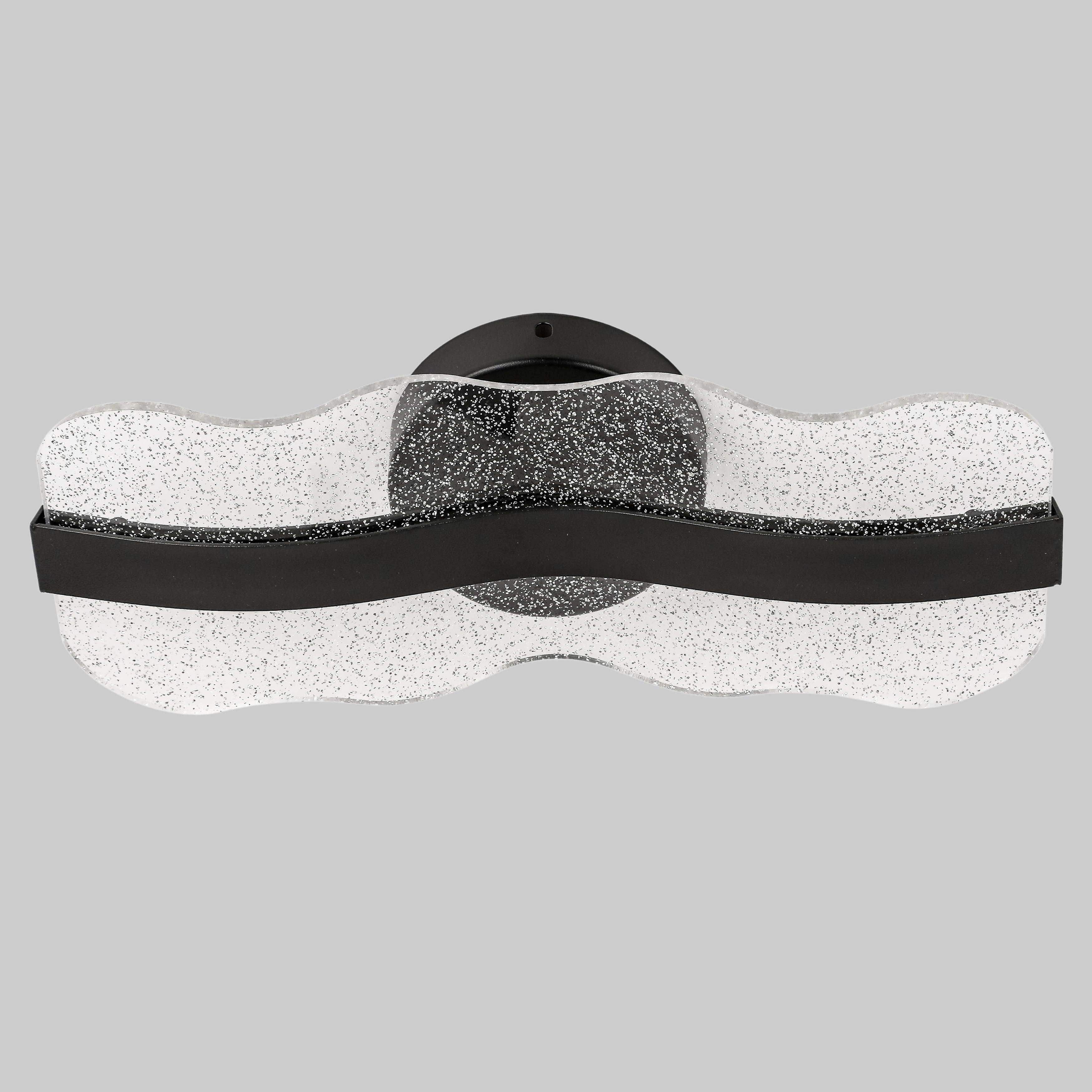 Светильник/бра настенный с блесточками 8W Черный (96-W6395(3) BK)