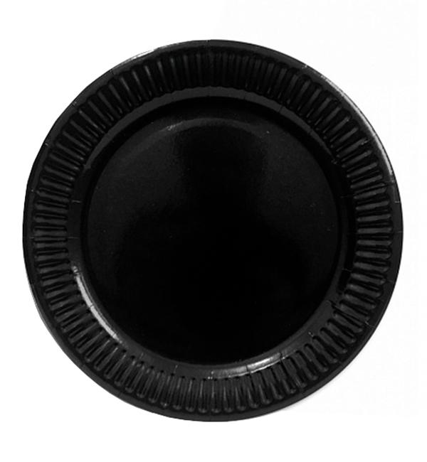 Одноразовые бумажные тарелки 10 шт. 18 см Black Одноразовые бумажные тарелки 10 шт. 18 см Black