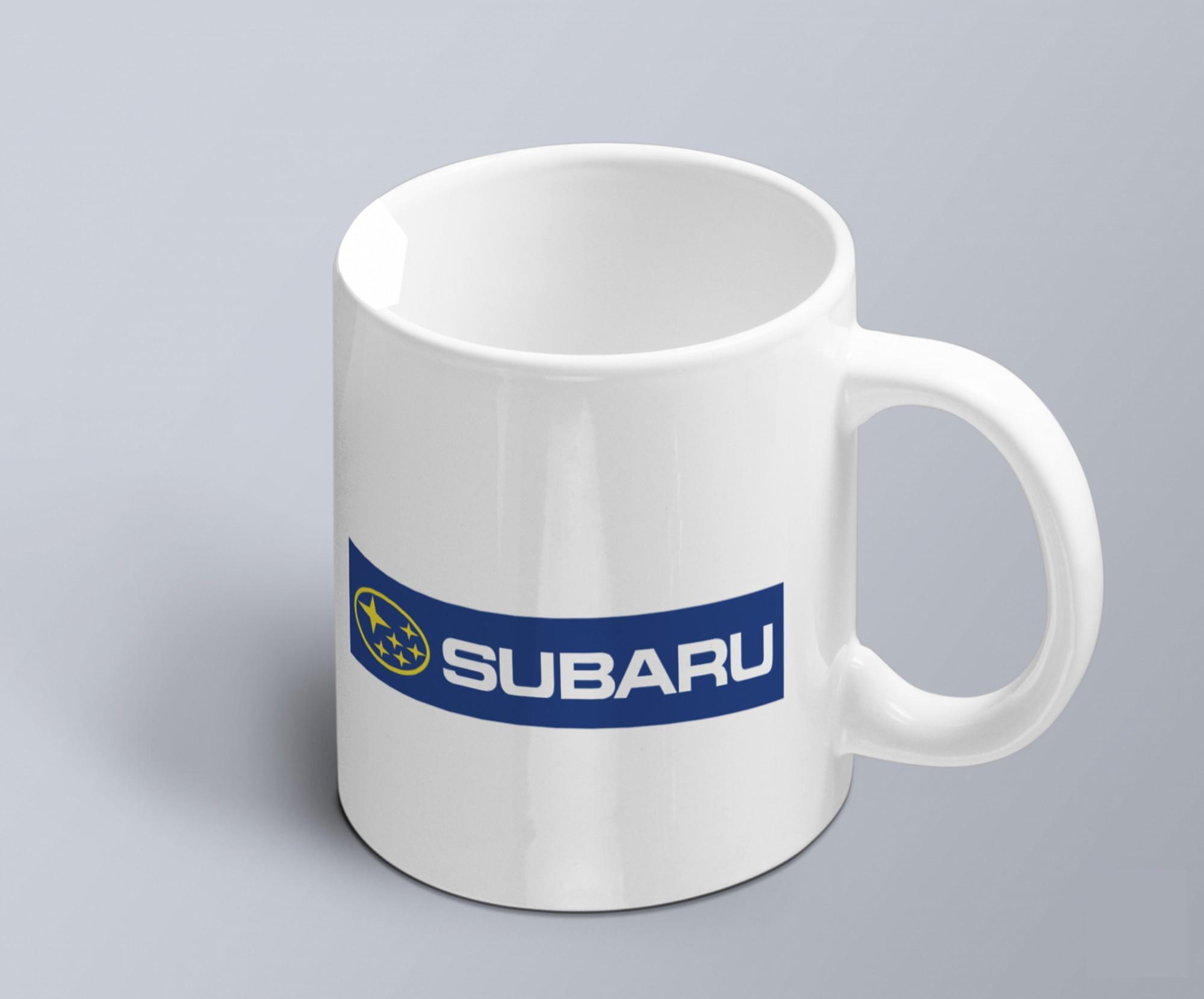 Чашка с принтом авто логотип Subaru (02010102018) Чашка с принтом авто логотип Subaru (02010102018)