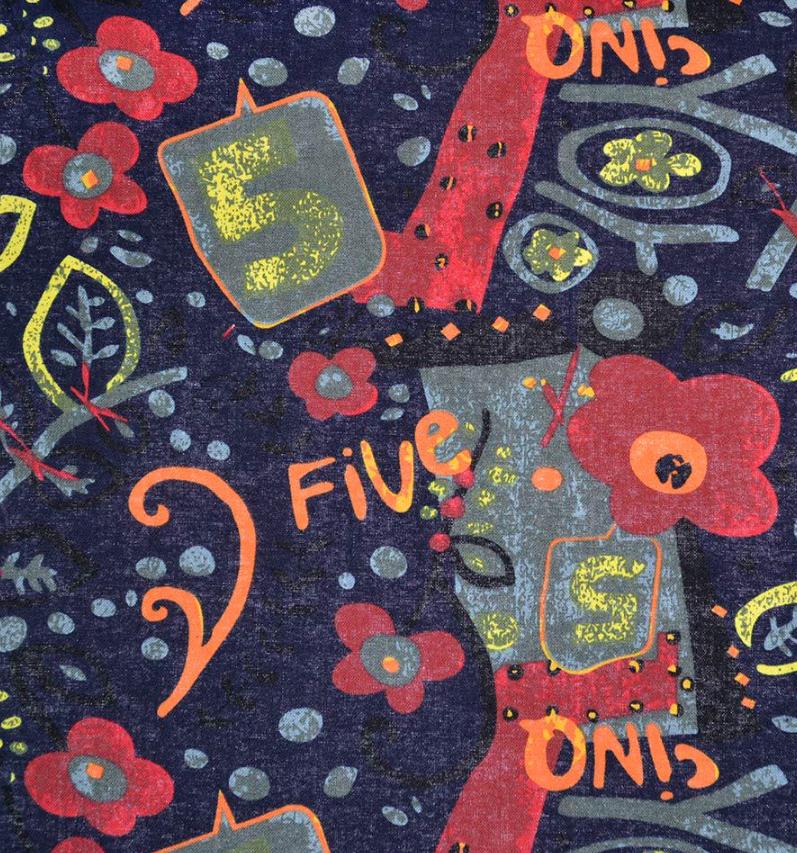 Тканина льон ширина 145 см Різнокольоровий (12623.046)