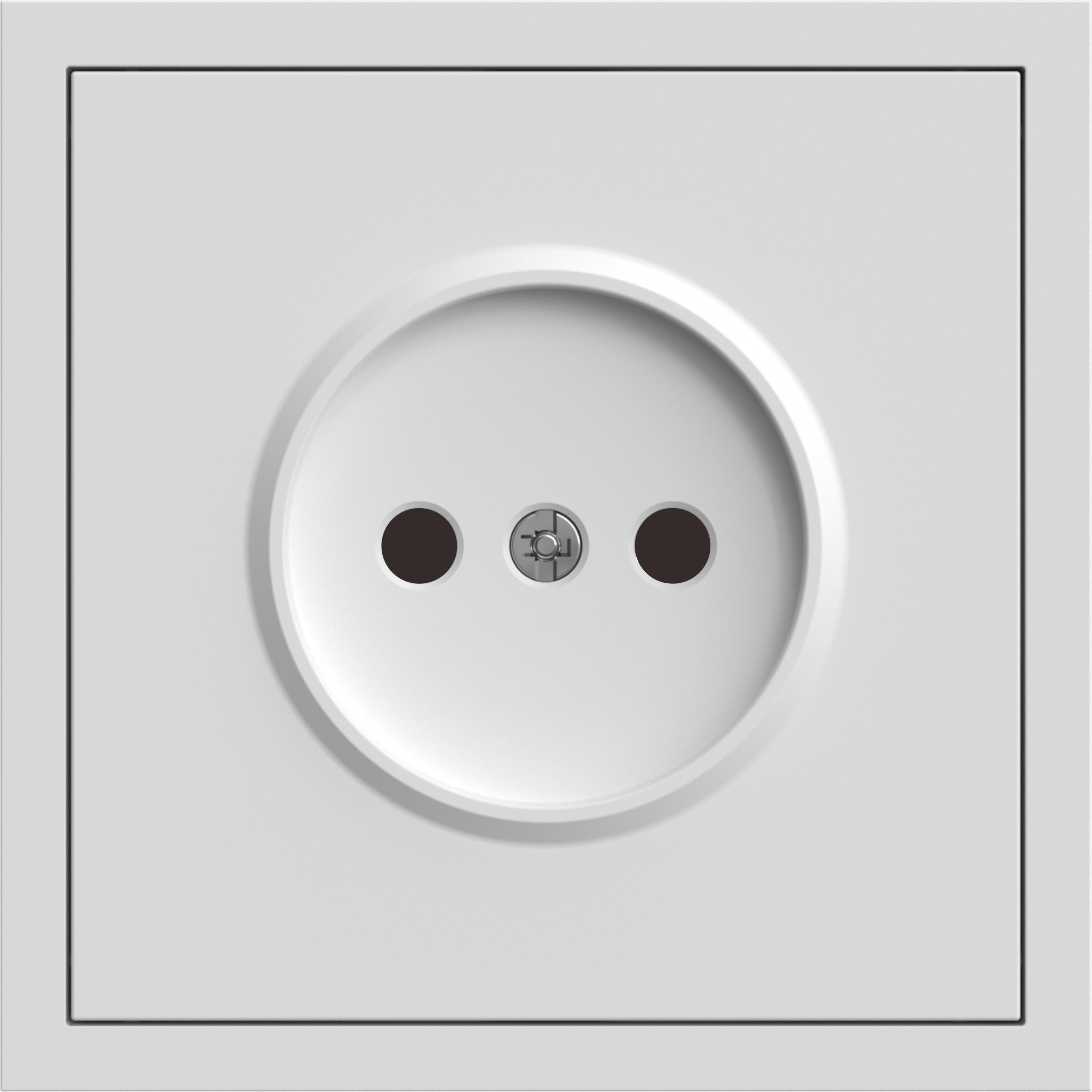 Розетка одинарная ARDERO Soft без заземления 16А Белый (ER111-W)