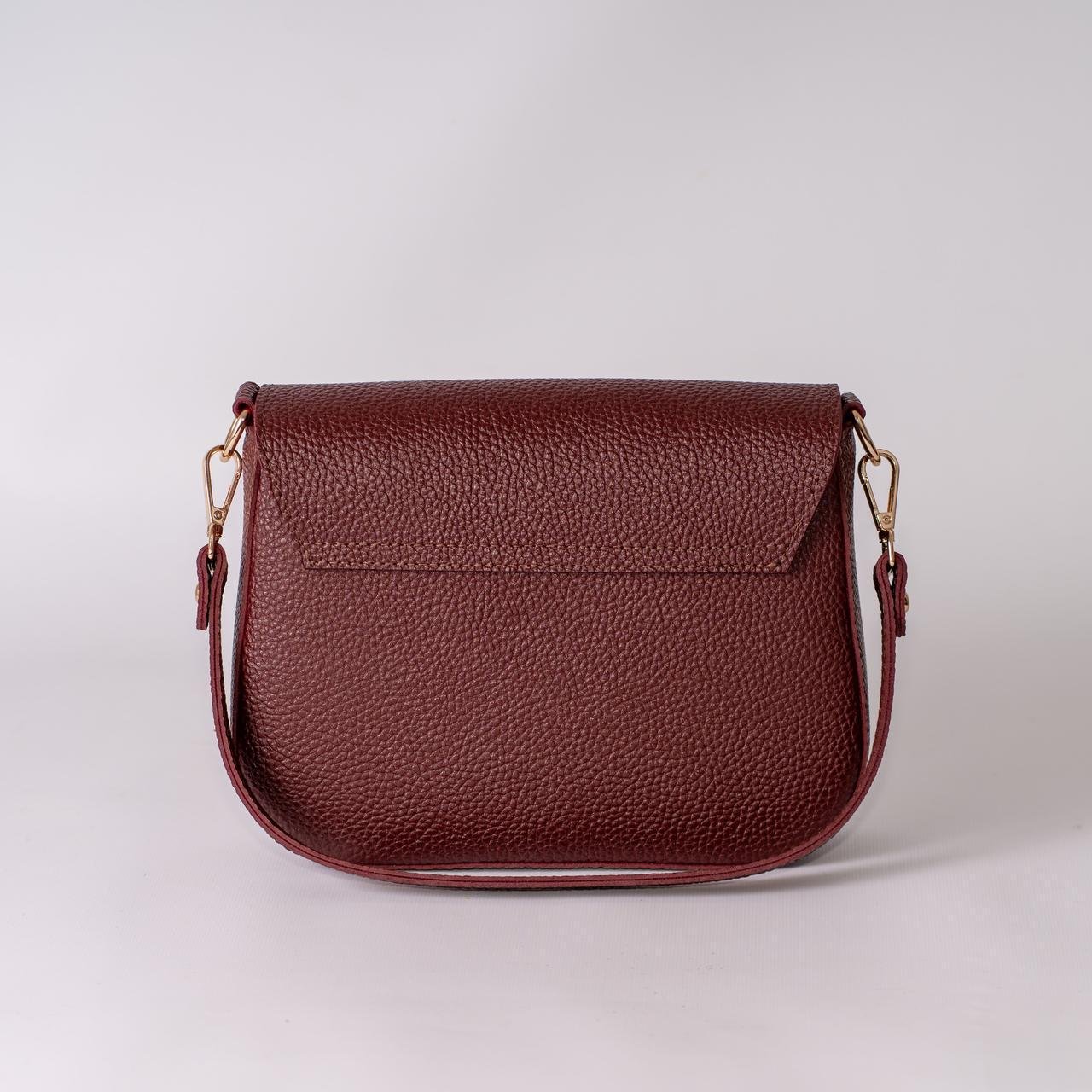 Сумка женская кросс-боди XENIA № 44-24 из эко-кожи Бордовый - фото 2