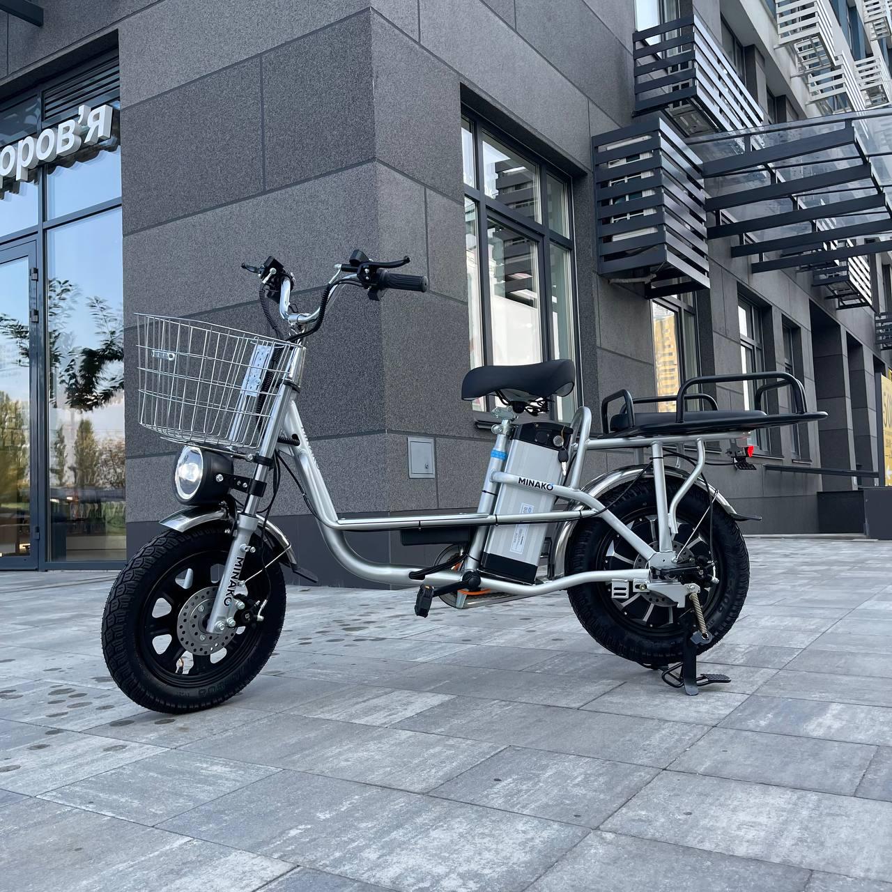 Електровелосипед Minako Monster 16" Chrome з підсиленим багажником (09865543) - фото 4 Електровелосипед Minako Monster 16" Chrome з підсиленим багажником (09865543) - фото 4