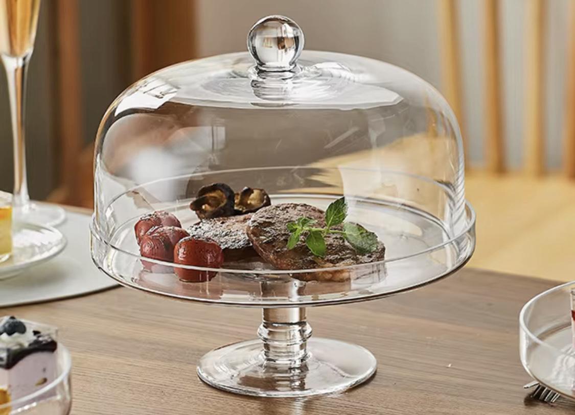 Блюдо стеклянное на ножке Престиж десертов 28 см (40158) - фото 6