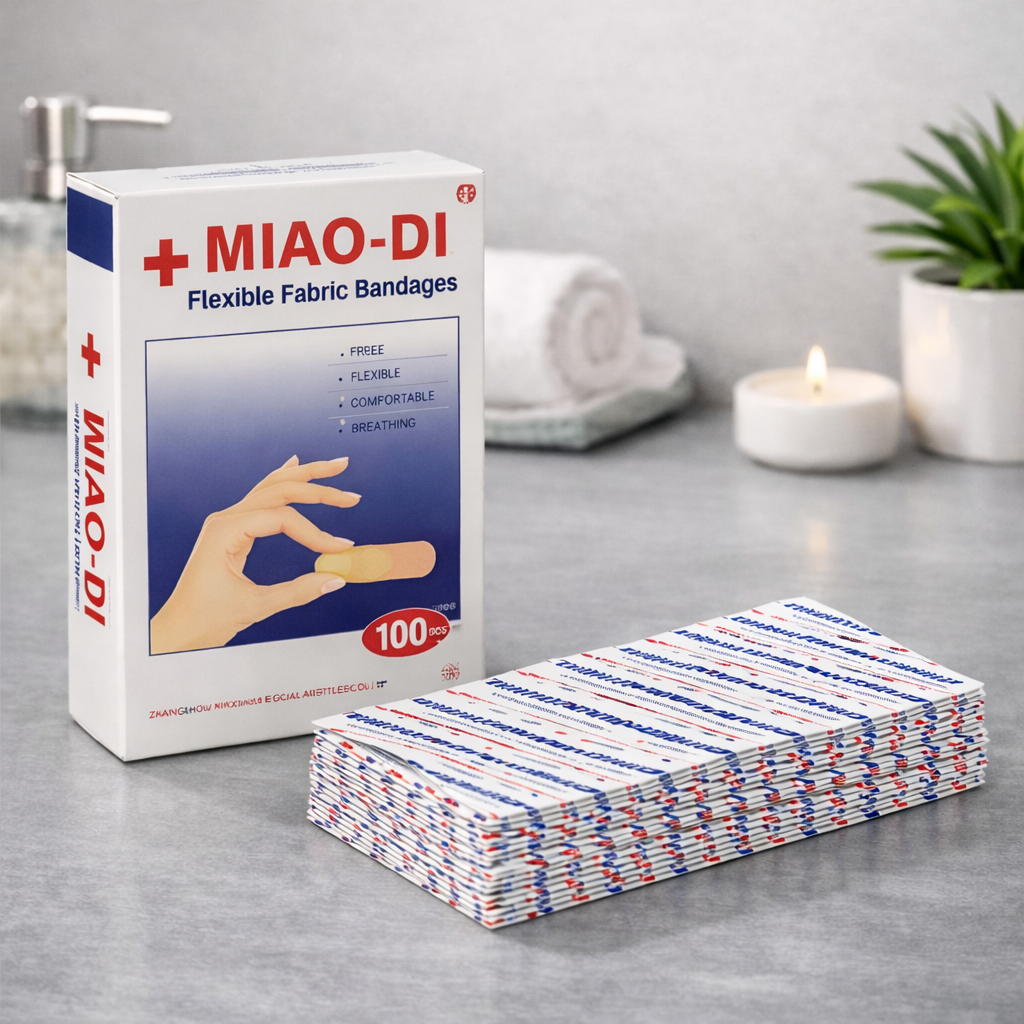 Пластир тканинний MIAO-DI 100 шт. 7x1,8 см