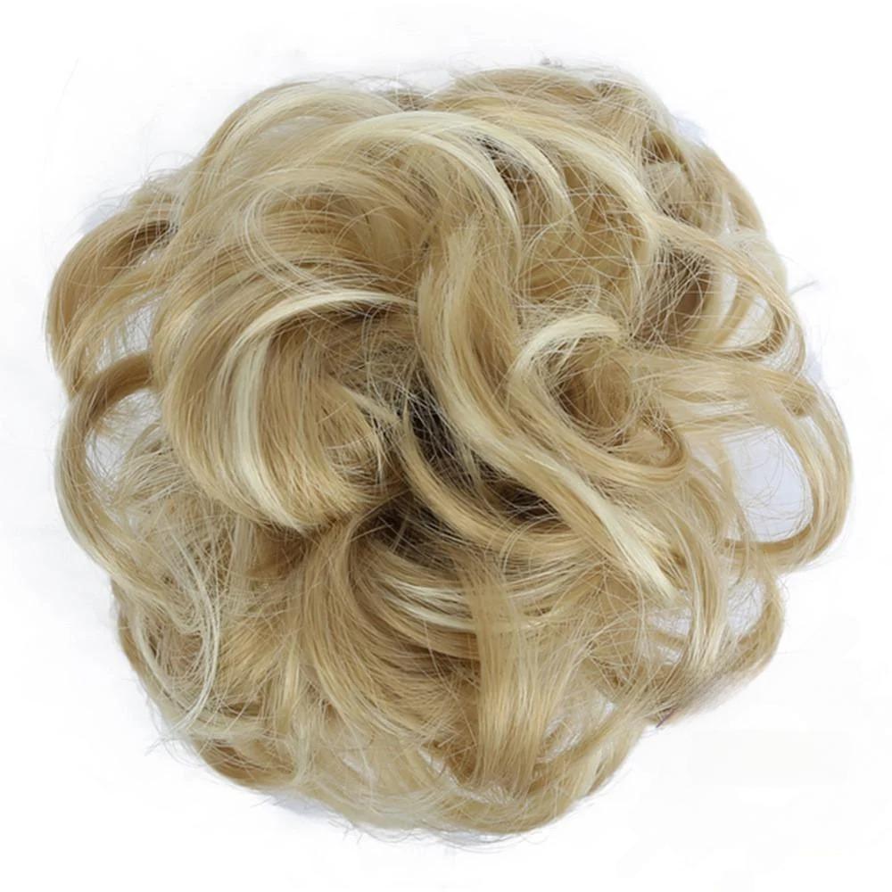 Шиньон мелированный блонд волосы на шпильке (28926889)