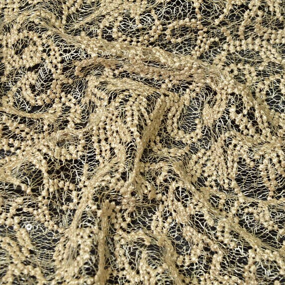 Ткань гипюр IDEIA Venezia 1,3 м Песочный (2200004145259)