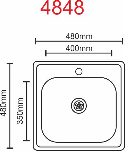 Мойка кухонная Valeso декор 4848 0,6/170 мм из нержавеющей стали - фото 2 Мойка кухонная Valeso декор 4848 0,6/170 мм из нержавеющей стали - фото 2