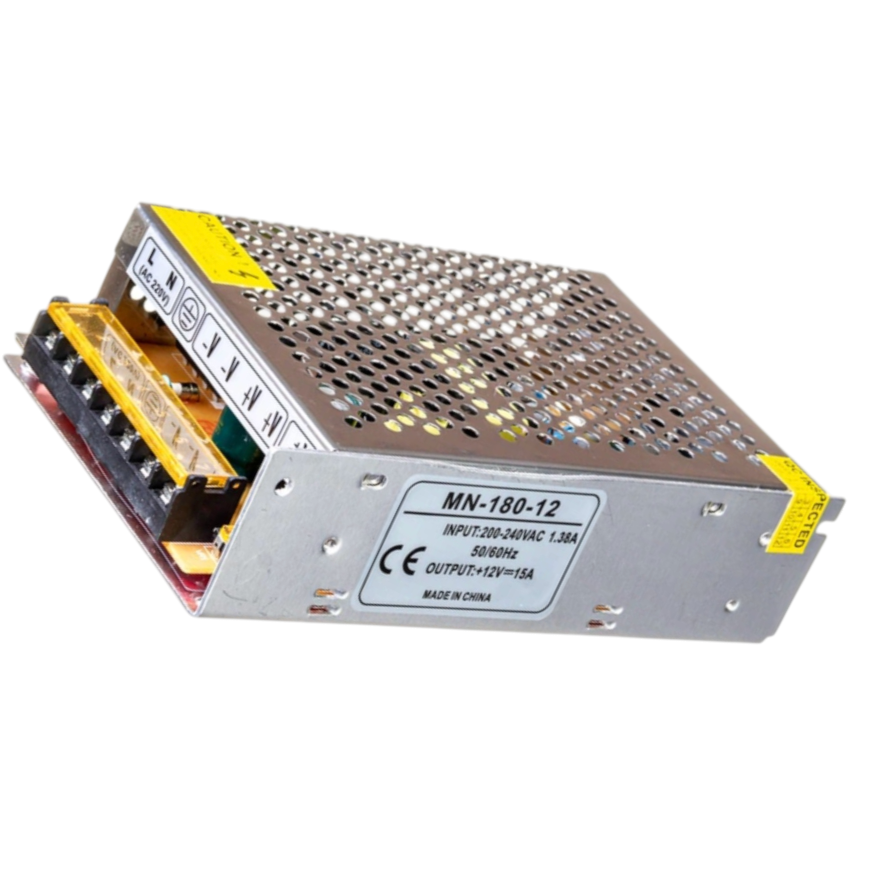 Блок питания импульсный Led Technologies 180 Вт 90-264VAC 12VDC 15A с металлическим корпусом (000028813)