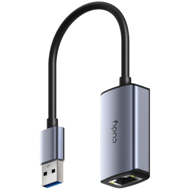 Переходник Cudy USB 3.0 Type-A to Ethernet RJ45 M-F 1000 Mb Grey (UE10A) - фото 1 Переходник Cudy USB 3.0 Type-A to Ethernet RJ45 M-F 1000 Mb Grey (UE10A) - фото 1