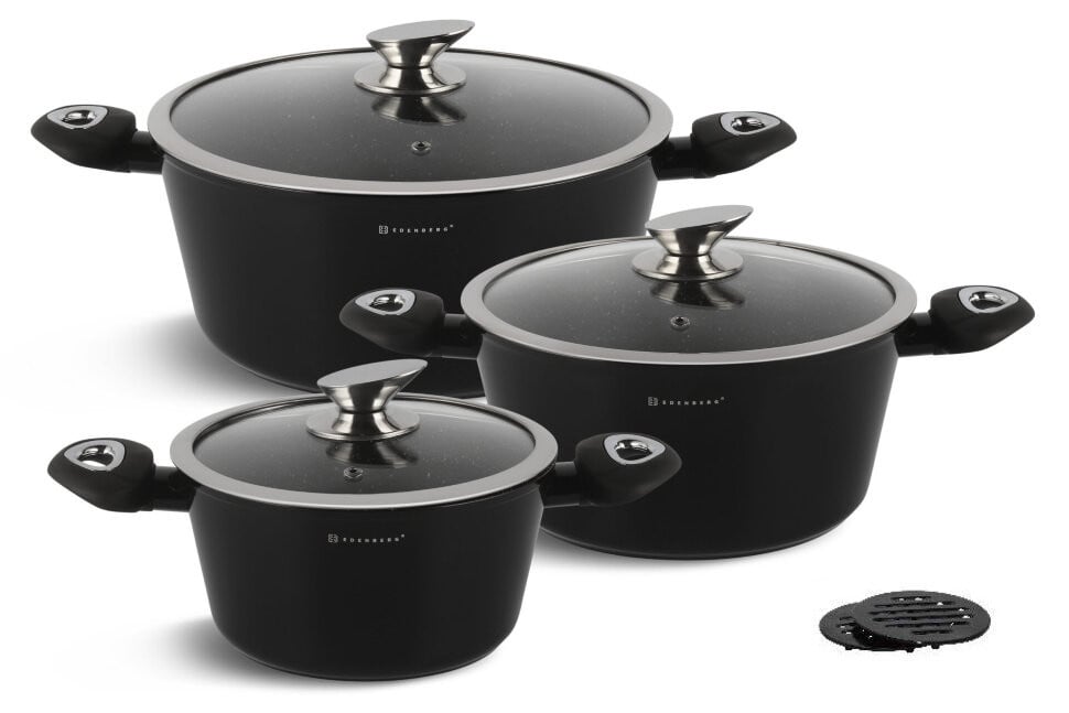 Набор кухонной посуды Edenberg 8 пр.с индукционным дном и антипригарным покрытием (EB-7423)