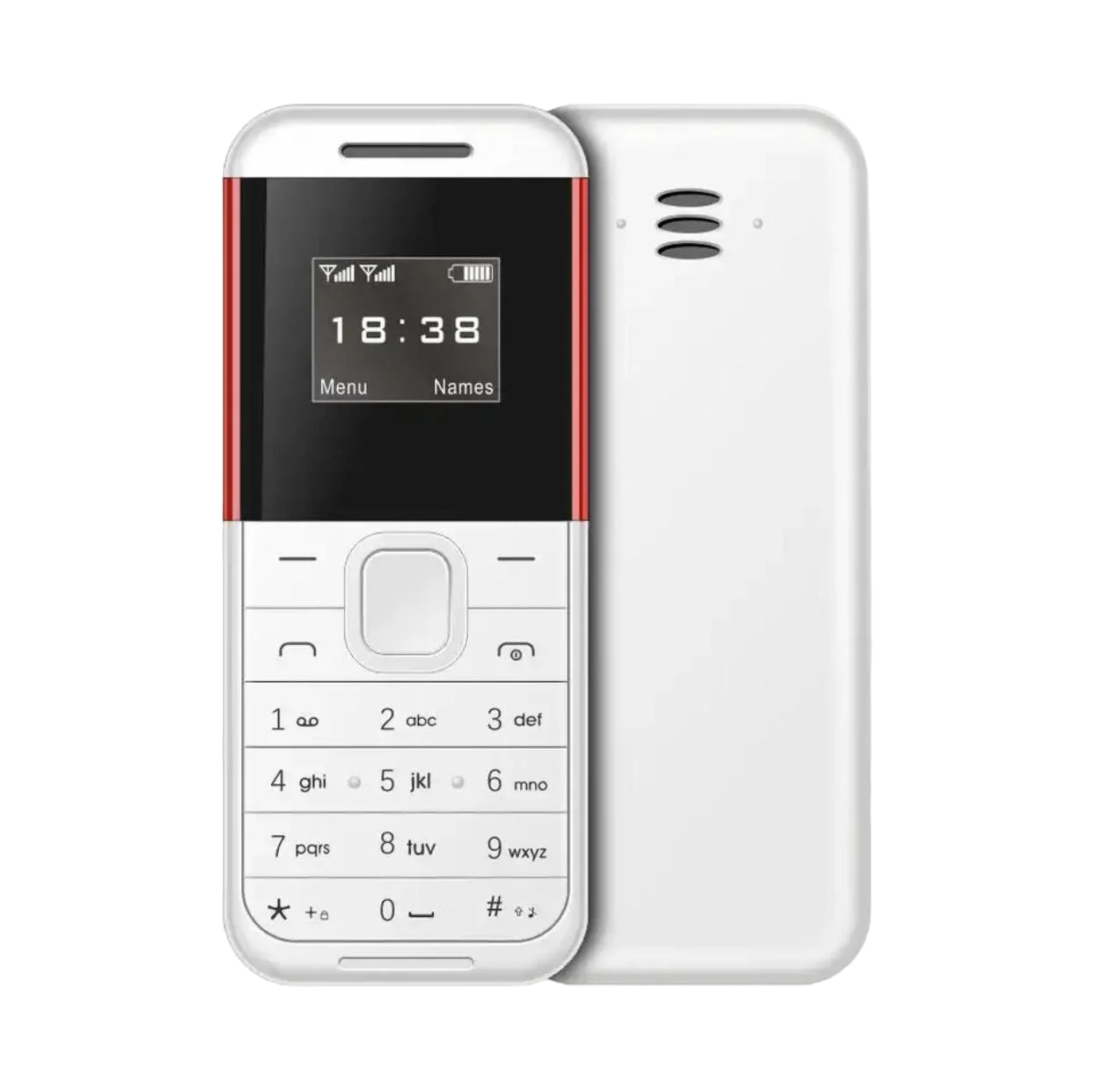 Телефон мобільний міні AIEK BM222 2SIM Білий