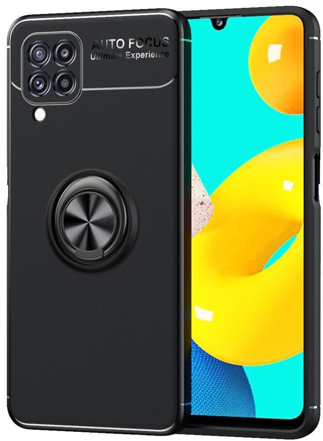 Чехол с кольцом Auto Focus для Samsung Galaxy M32 M325 Black (23459-2B)