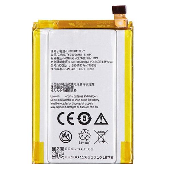 Батарея ZTE Li3830T43P6h775556 Blade V7 MAX/V7MAX/BV0710/BV0710T 3000 mAh PRC - фото 1