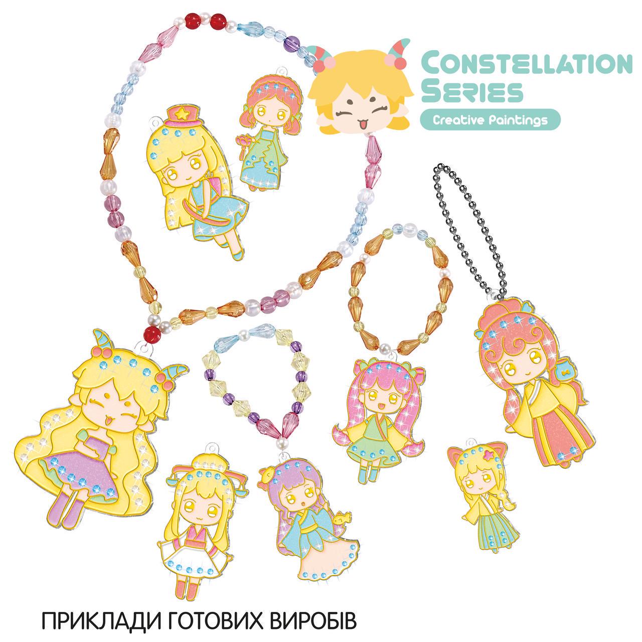 Набір для творчості Kegao Знаки зодіаку 12 підвісок і 9 вітражних фарб - фото 5