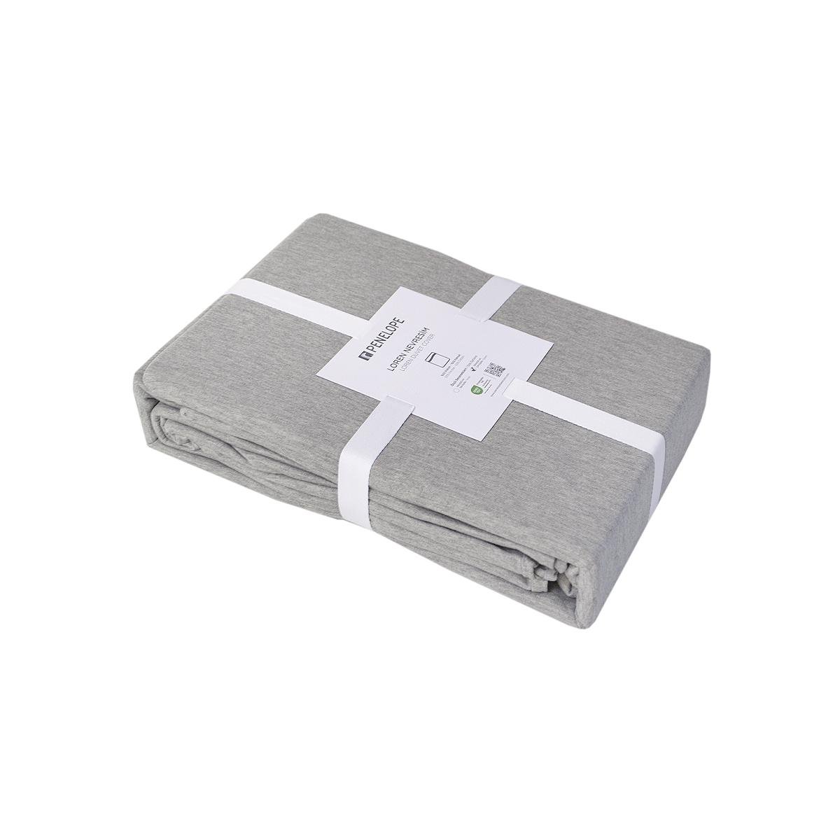 Підковдра Penelope Loren gri 200х220 см Сірий (26708250)