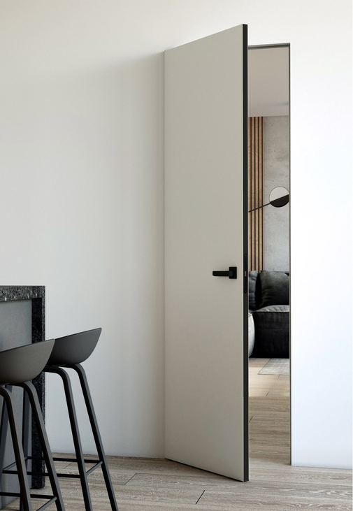 Двері прихованого монтажу під оздоблення на алюмінієвому каркасі 2000x700 мм (20793231) - фото 1